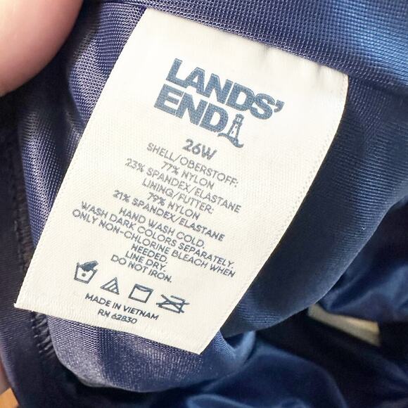 Lands' End Swim Skirt w Attached Panty Navy women’s plus size 26W NEW - Picture 4 of 7